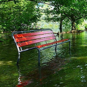 überfluteter Park, Pixabay