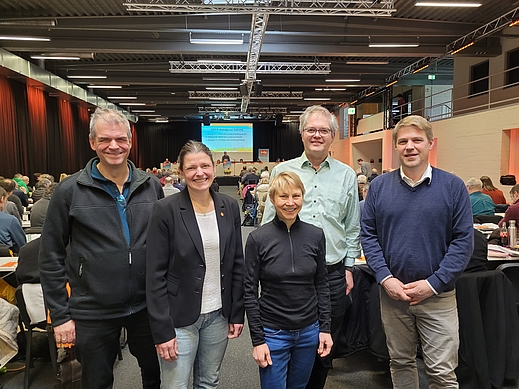 Von link: Christian Holdt, Agnes Becker, Dr. Sabine Baumann, Dr. Peter Trischberger, Tobias Ruff